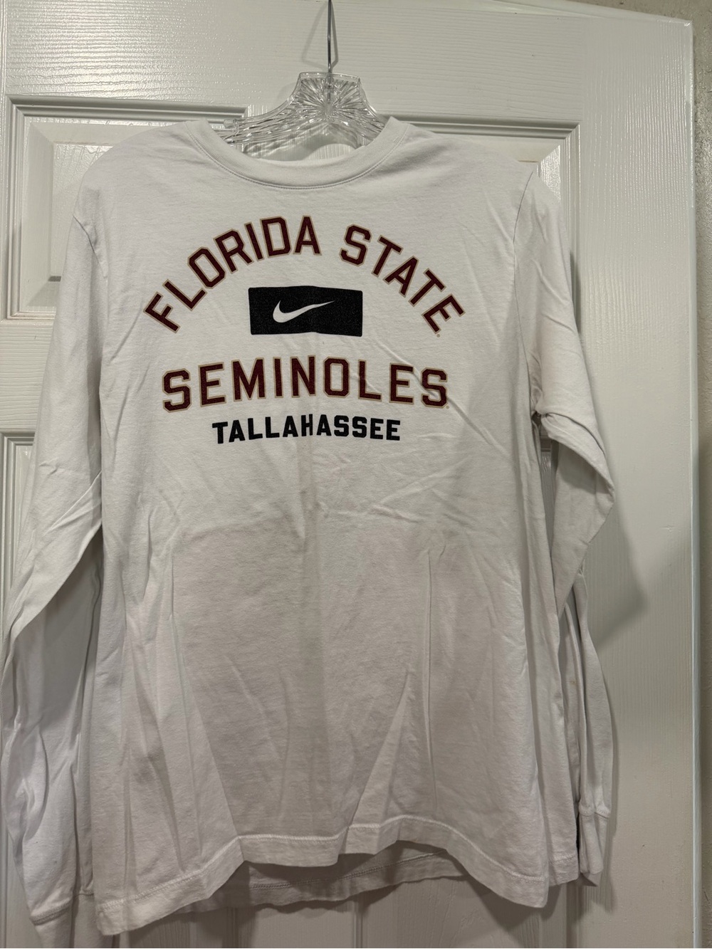 Nike White Florida State Seminoles Tallahassee Long-Sleeve Tee